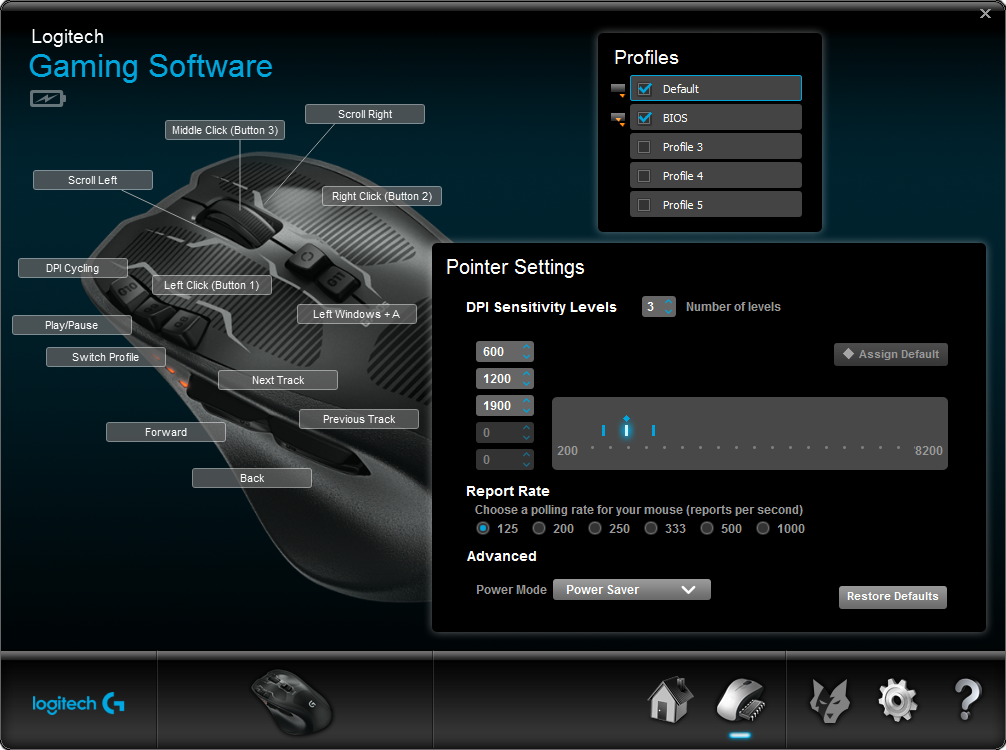 logitech gaming software linux